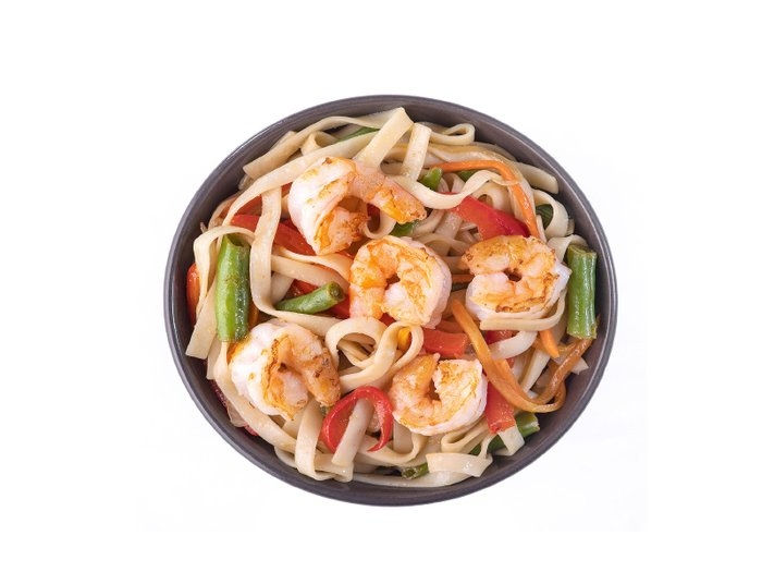 Лапша удон и овощи