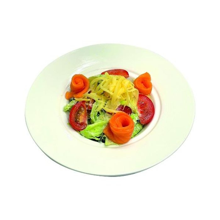 Салат "Цезарь с лососем"